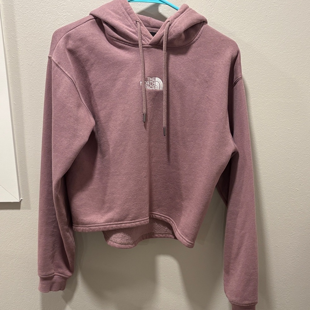 Sz Small The North Face Women's Mauve Crop Hoodie
